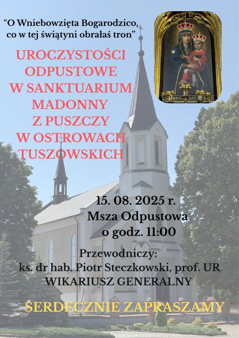 ZAPRASZAMY NA ODPUST PARAFIALNY