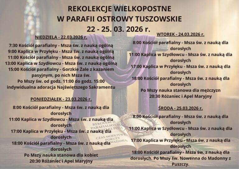 REKOLEKCJE PARAFIALNE 2026